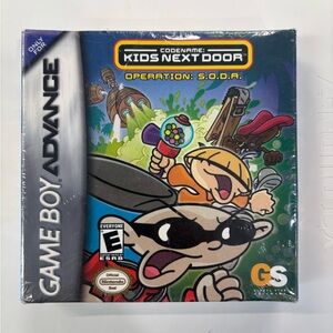 NEW SEALED Kids Next Door Operation S.O.D.A. Game Boy Advance GBA Cartoon Net